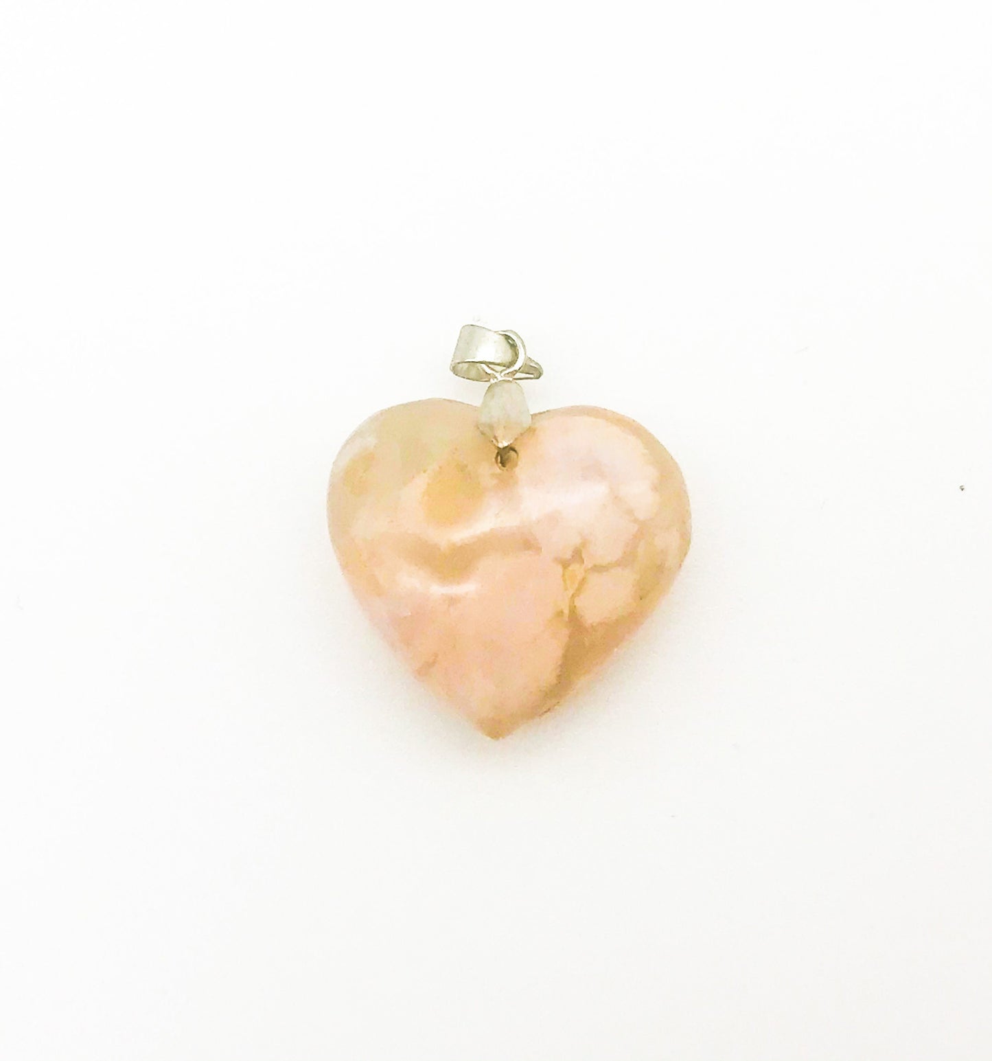 Heart Healing Crystal Pendant with Rose Quartz, Flower Agate, Blue Apatite, Ocean Jasper & Labradorite - Unique Gift for her - Crystals for everyone • Crystals And Cord