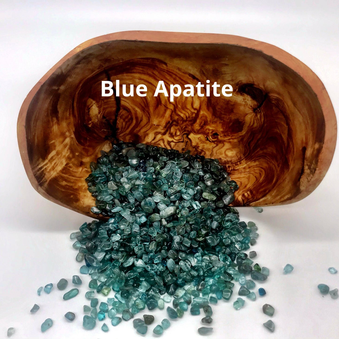 Blue Apatite Gemstone Chips Grade A++ Apatite Semi Tumbled Gemstone Mini Chips 4 - 8 mm, Polished Tiny Apatite Crystal Chips