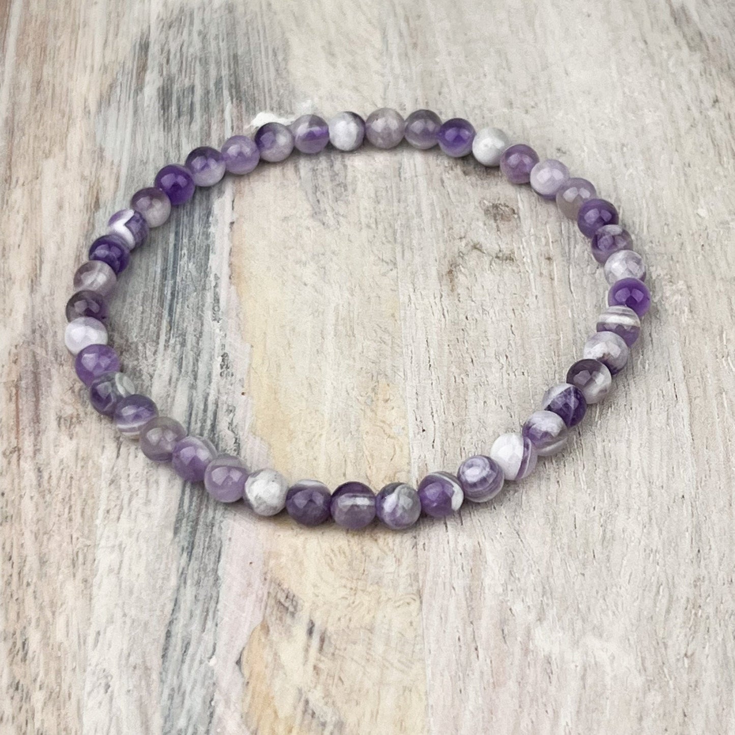 Amethyst Gemstone Bracelet 4mm