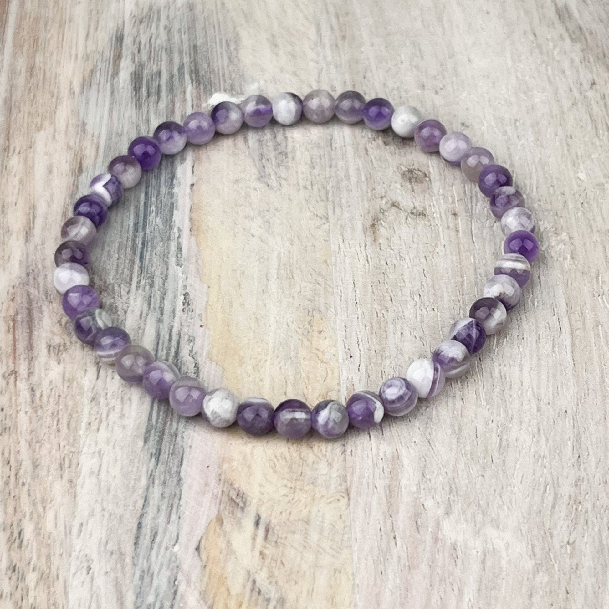 Natural Amethyst Gemstone Bracelet - Tranquilizer for Stress Relief and Spiritual Awareness, Protection and Purification - Crystals for everyone • Crystals And Cord