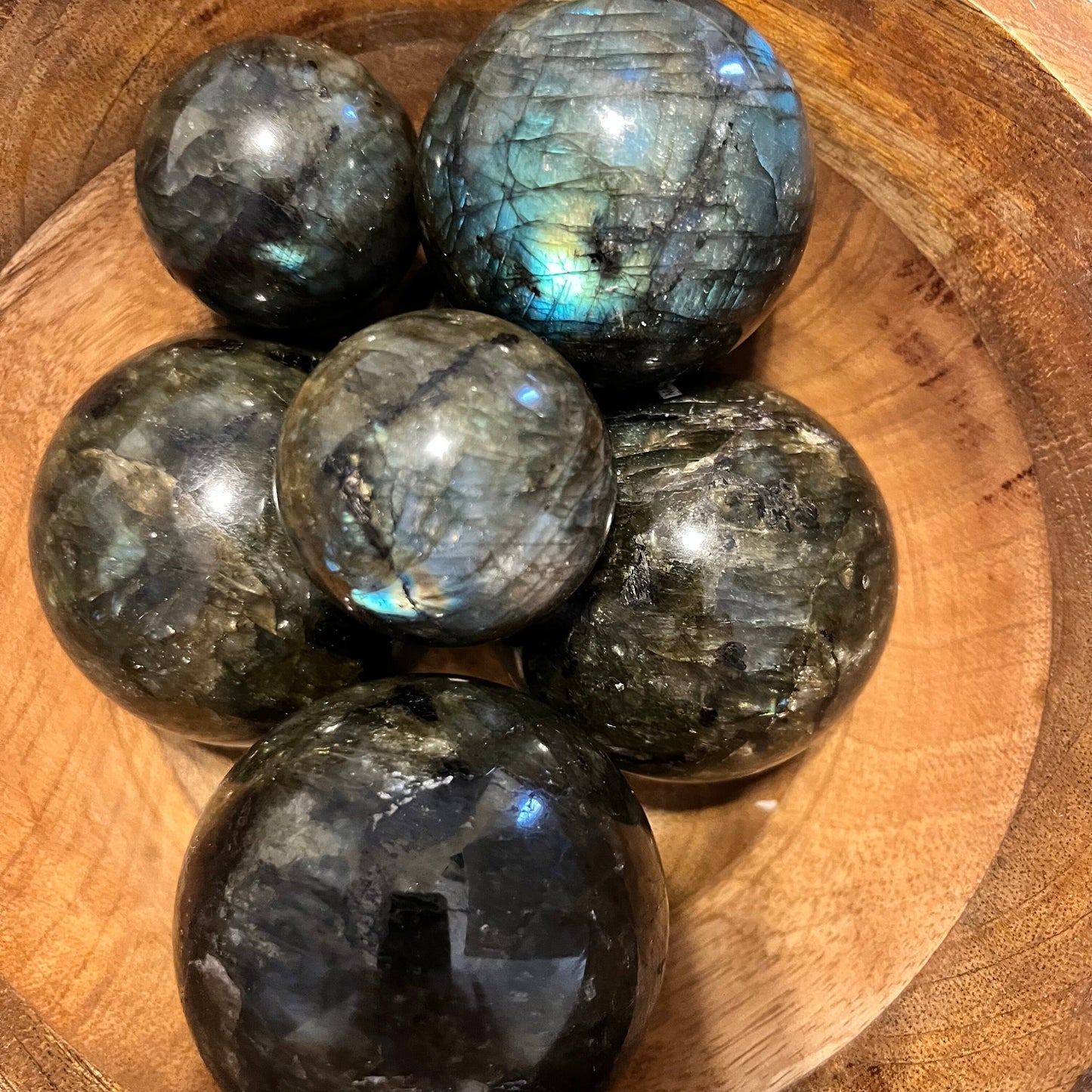 Labradorite Spheres 30-60mm, Polished Gemstone Balls, Crystal Healing Orbs, Mystical Decor, Meditation Stones, Spiritual Energy Accessories