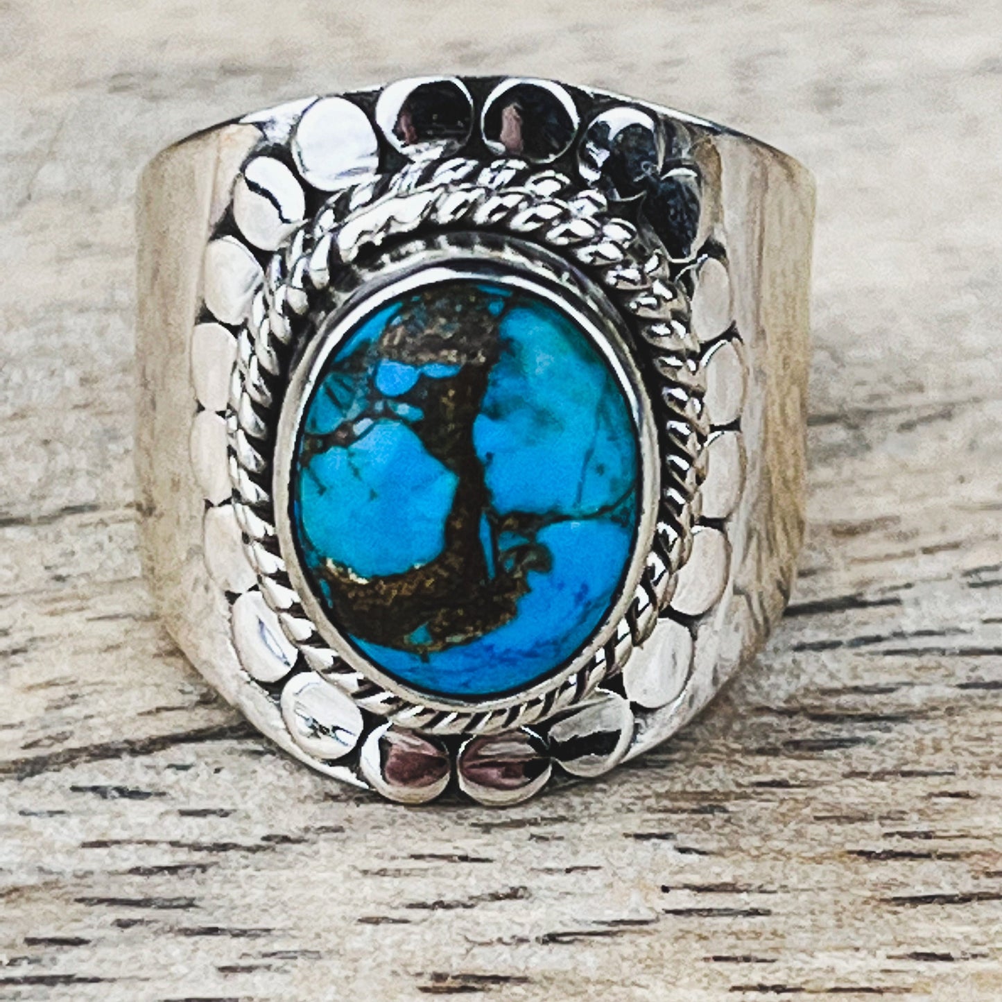 Turquoise Gemstone .925 Sterling Silver Ring