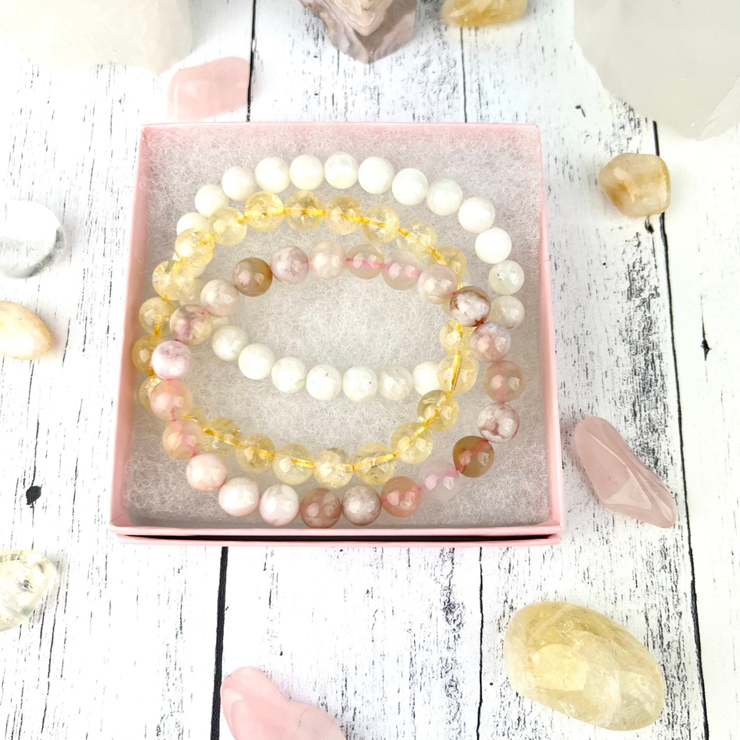 New Beginnings Stack Bracelet Set 8mm