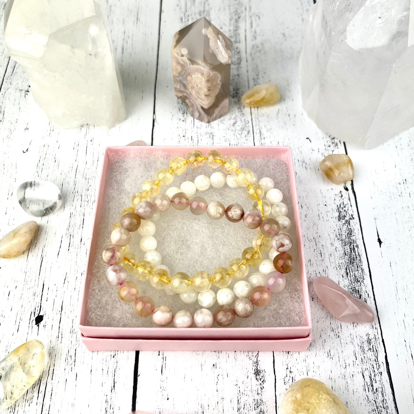 New Beginnings Stack Bracelet Set 8mm