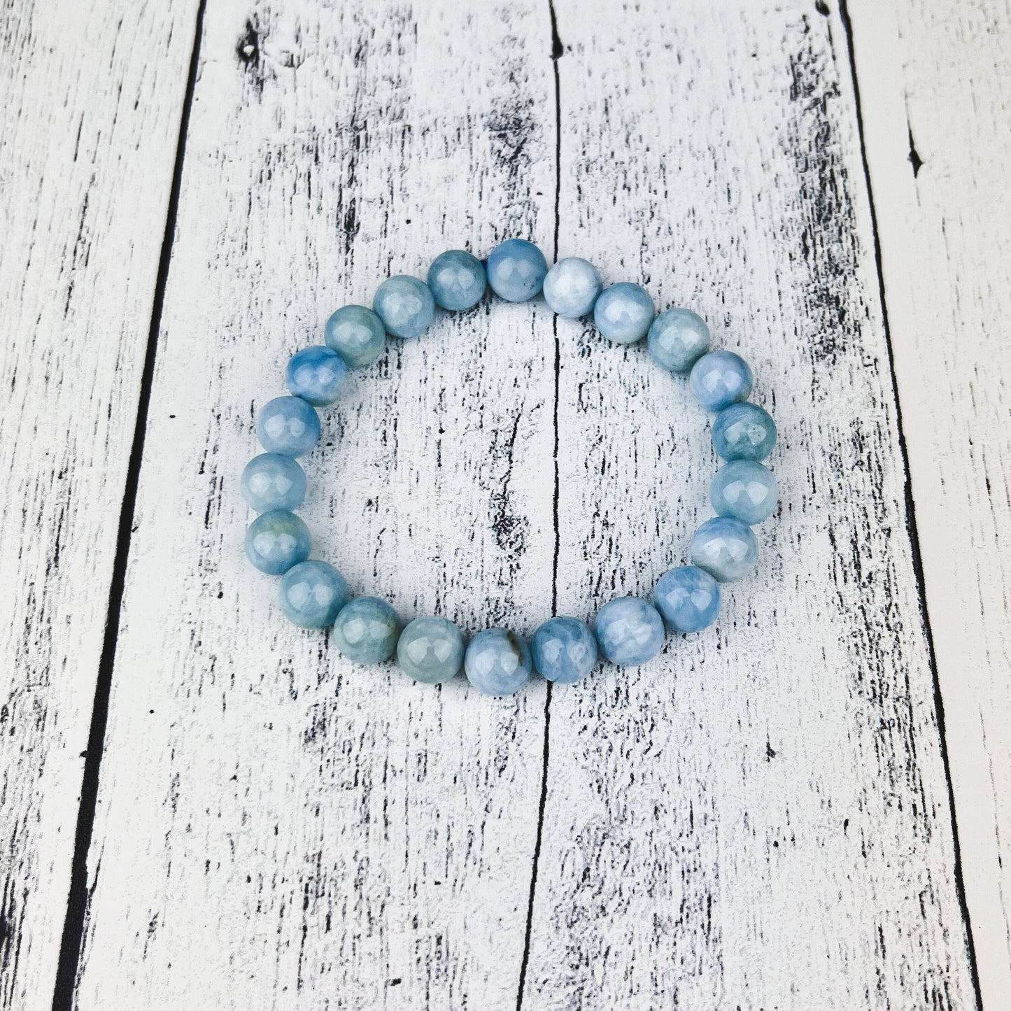 Aquamarine Gemstone Bracelet 6mm