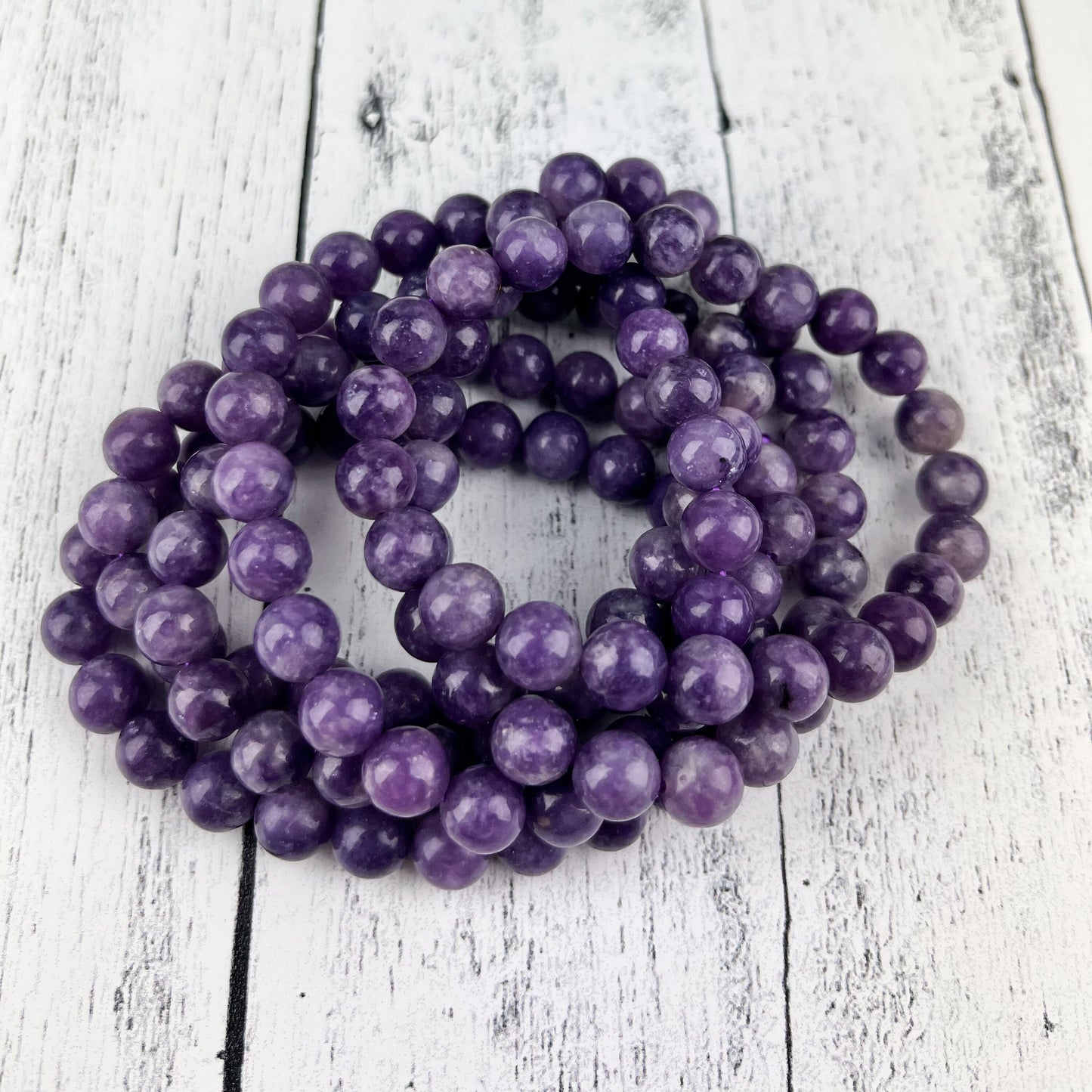 Lepidolite Gemstone Bracelet 8mm