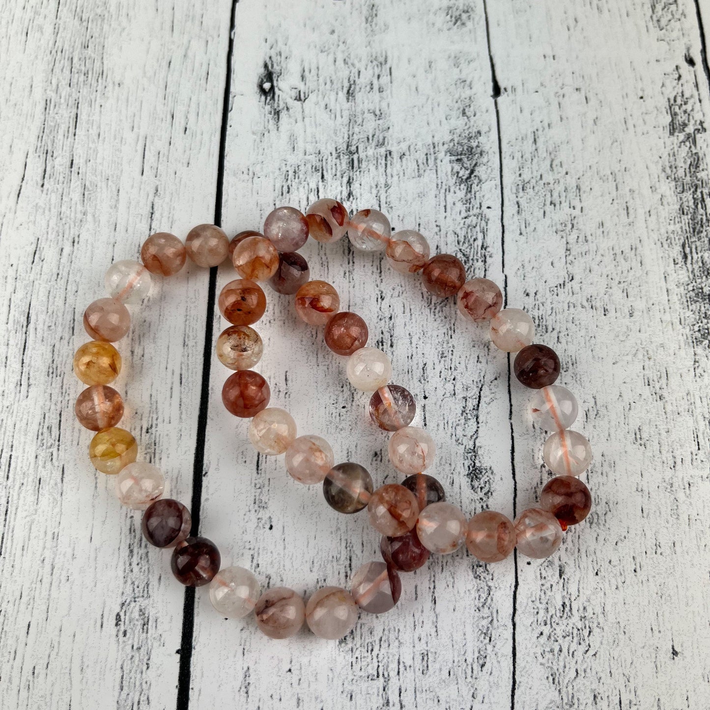 Fire Quartz Gemstone Bracelet 8mm