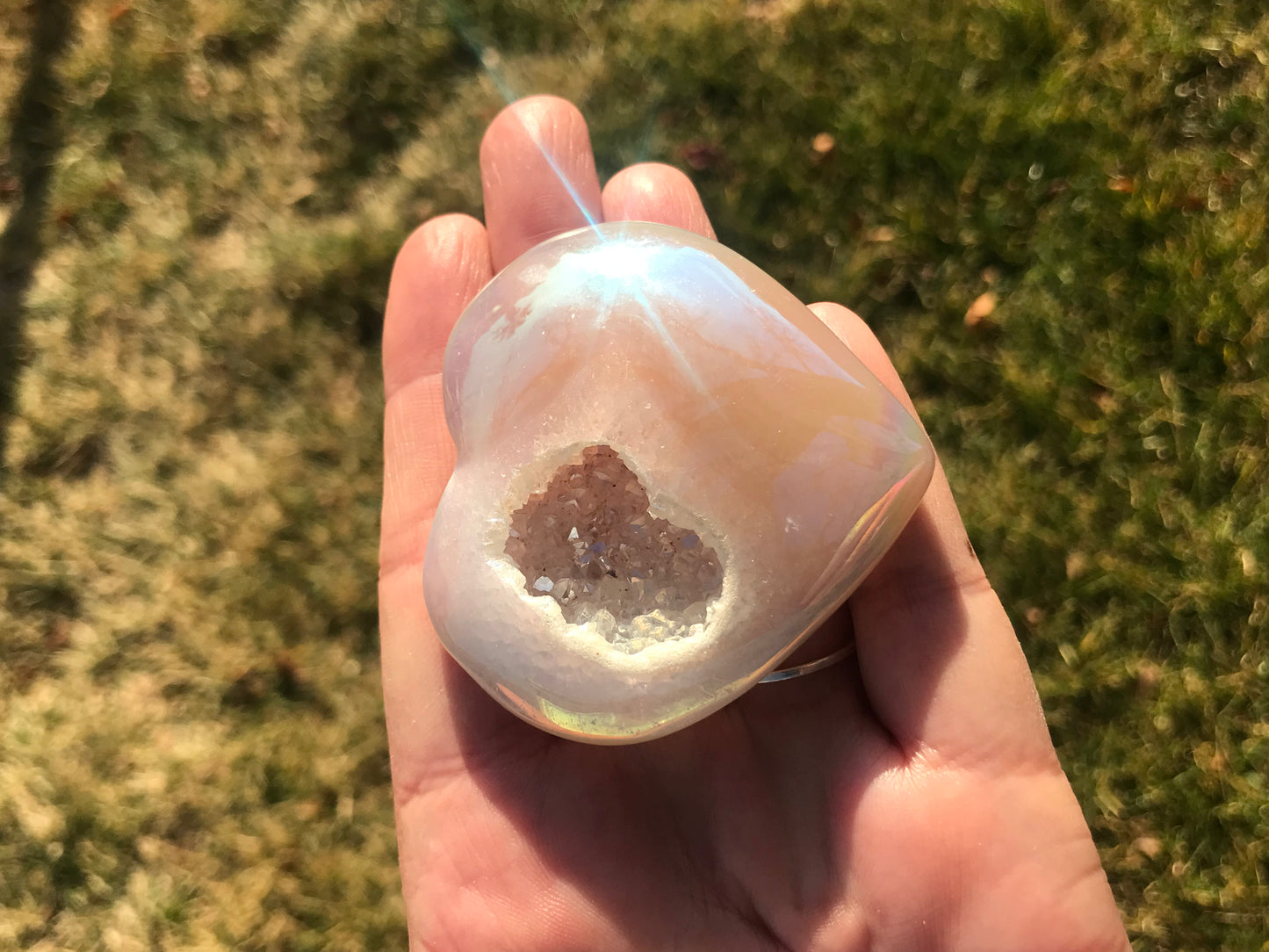 Angel Aura Druzy Hearts