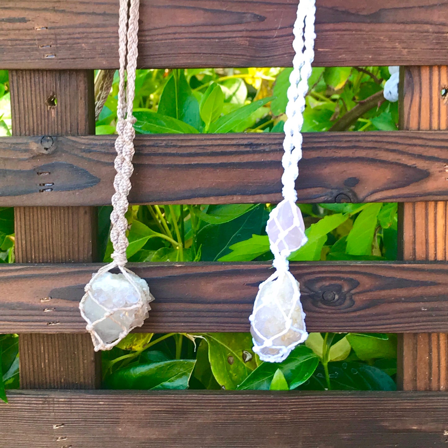 Spirit Quartz Hand Knotted Necklace