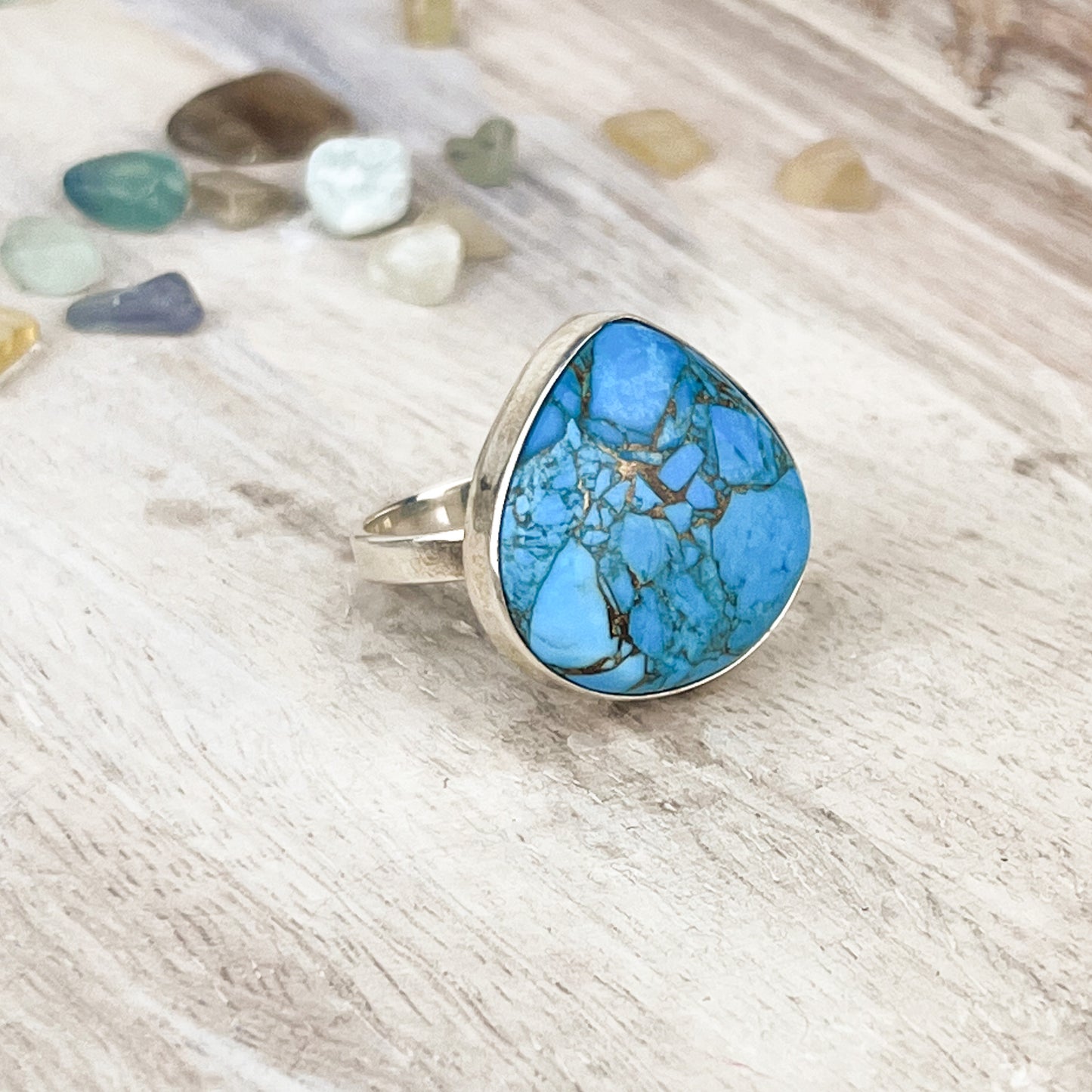 Turquoise Gemstone .925 Sterling Silver Ring