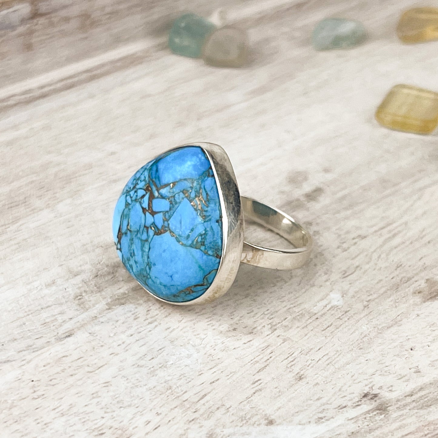 Turquoise Gemstone .925 Sterling Silver Ring