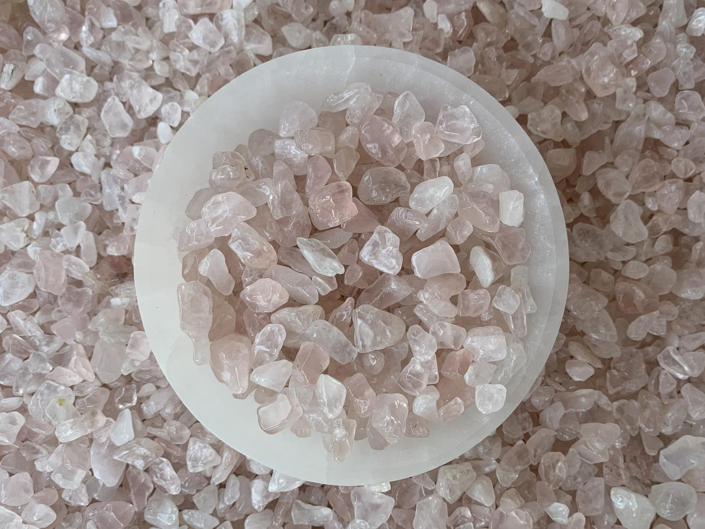 Rose Quartz Chips