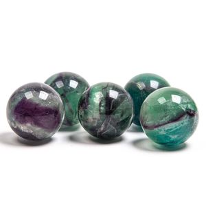 Rainbow Fluorite Spheres