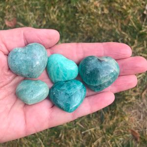 Amazonite Pocket Hearts