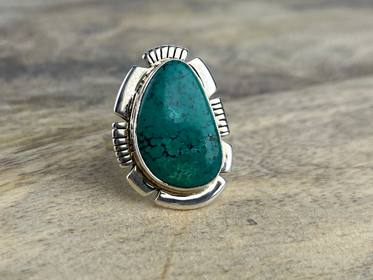 Chrysocolla Gemstone .925 Sterling Silver Ring