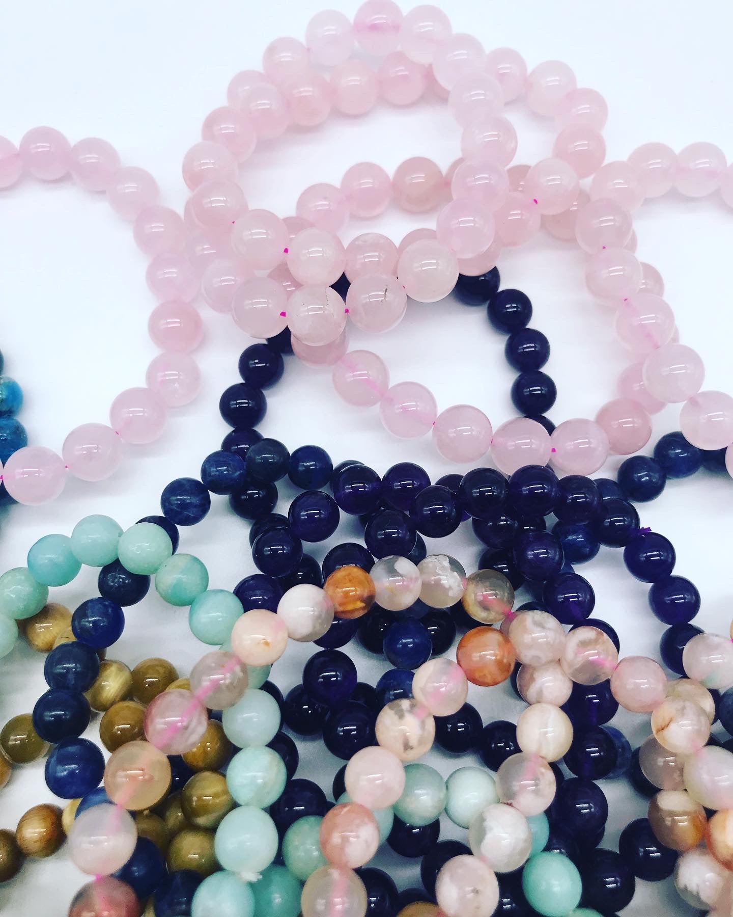 Rose Quartz Gemstone Bracelet 10mm