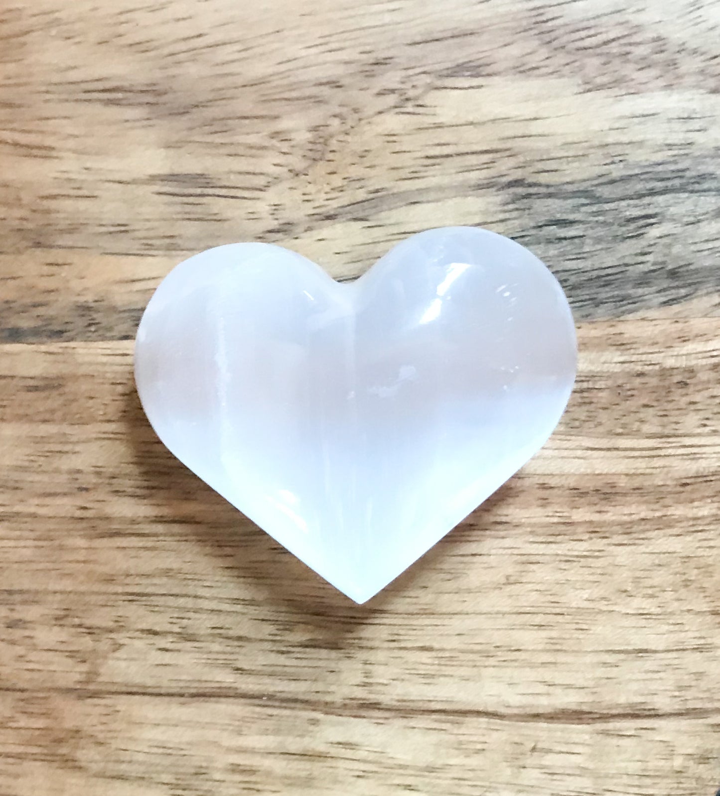 Selenite Hearts 35-40mm