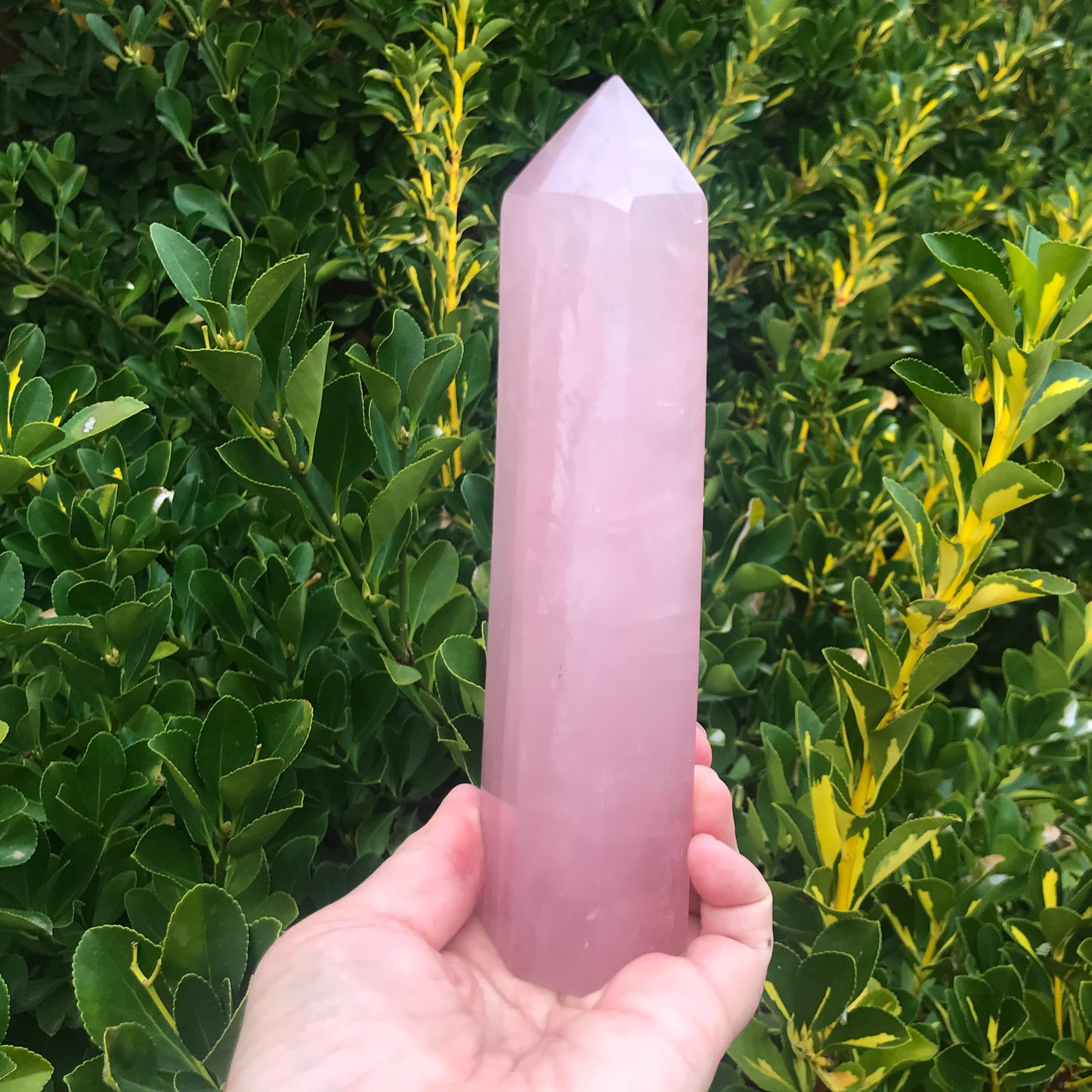 Large Rose Quartz Tower