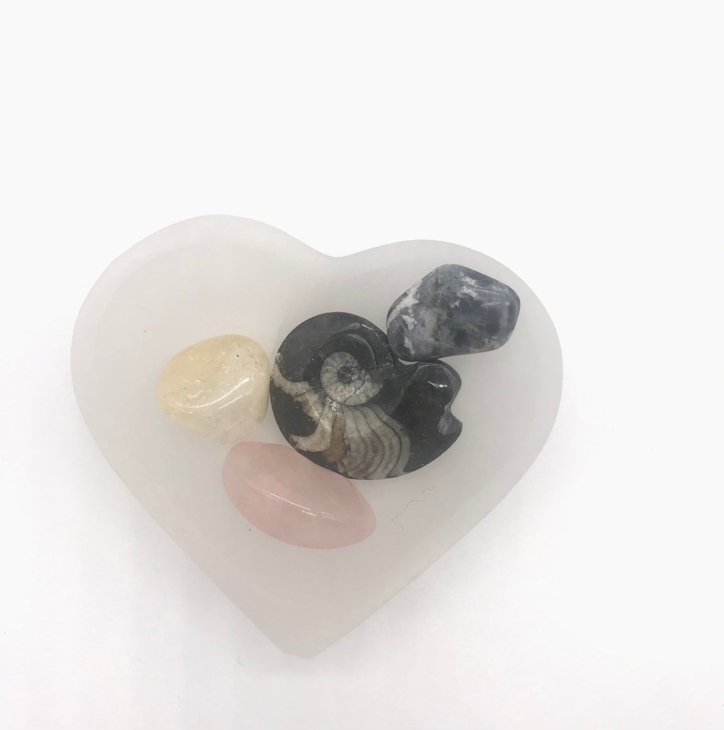 Selenite Heart Bowl