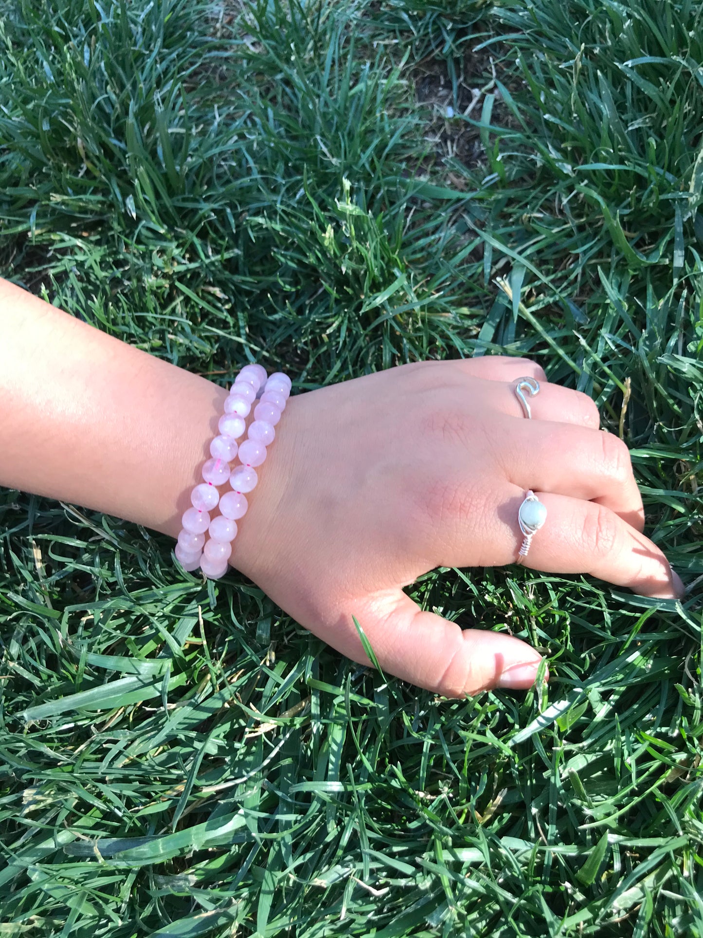 Rose Quartz Gemstone Bracelet 10mm