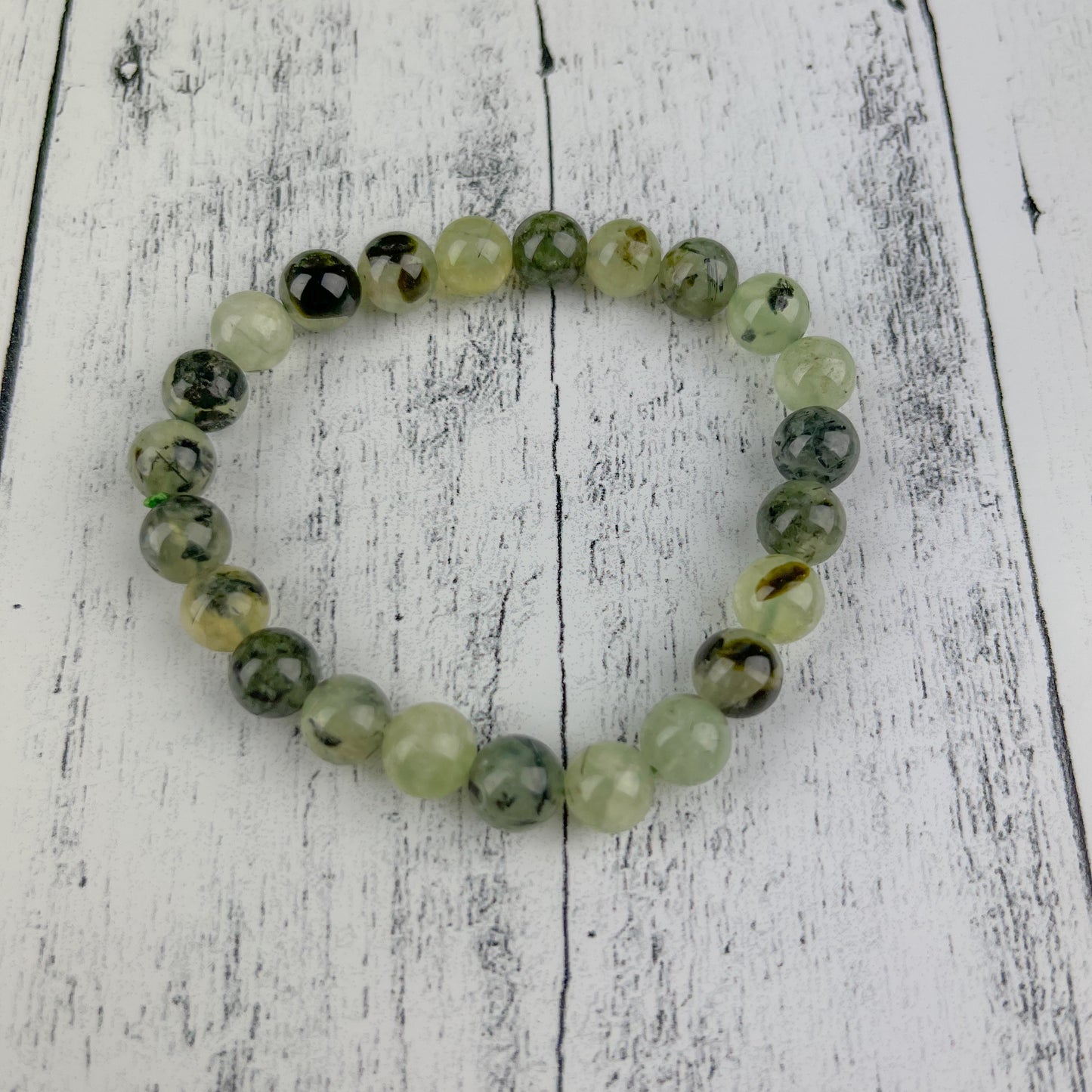 Prehnite Gemstone Bracelet 8mm