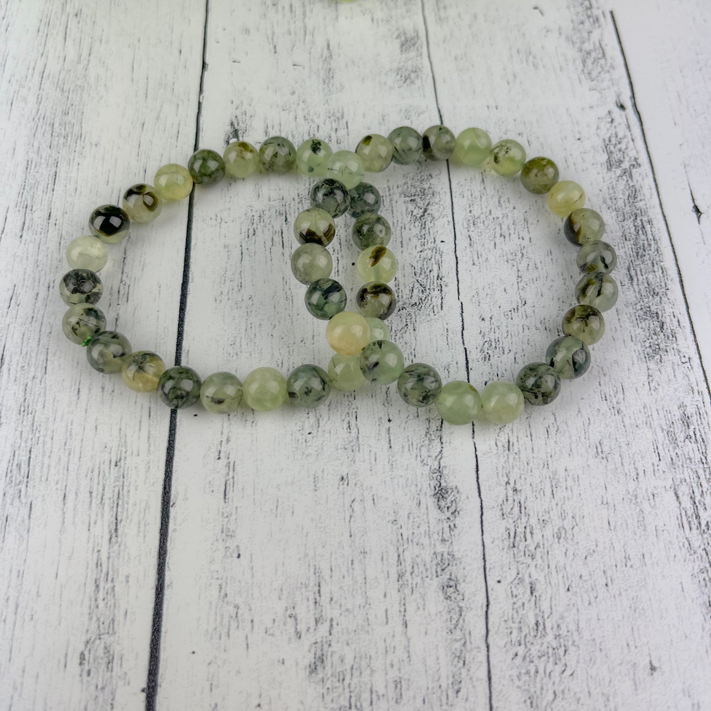 Prehnite Gemstone Bracelet 8mm