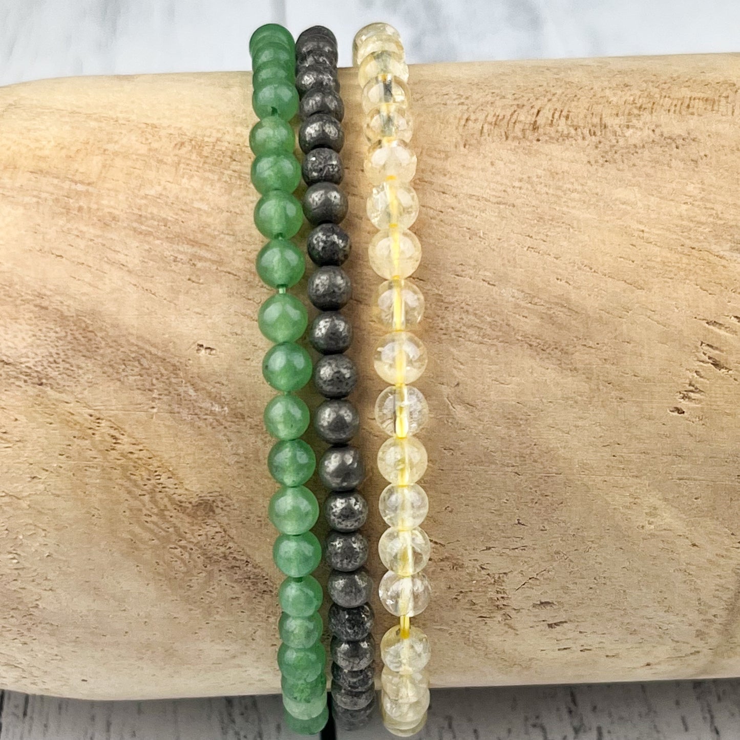 Abundance Beaded Stacking Bracelet Set 4mm