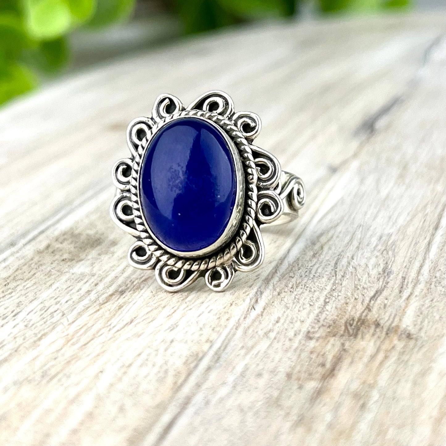 Chalcedony Gemstone .925 Sterling Silver Ring