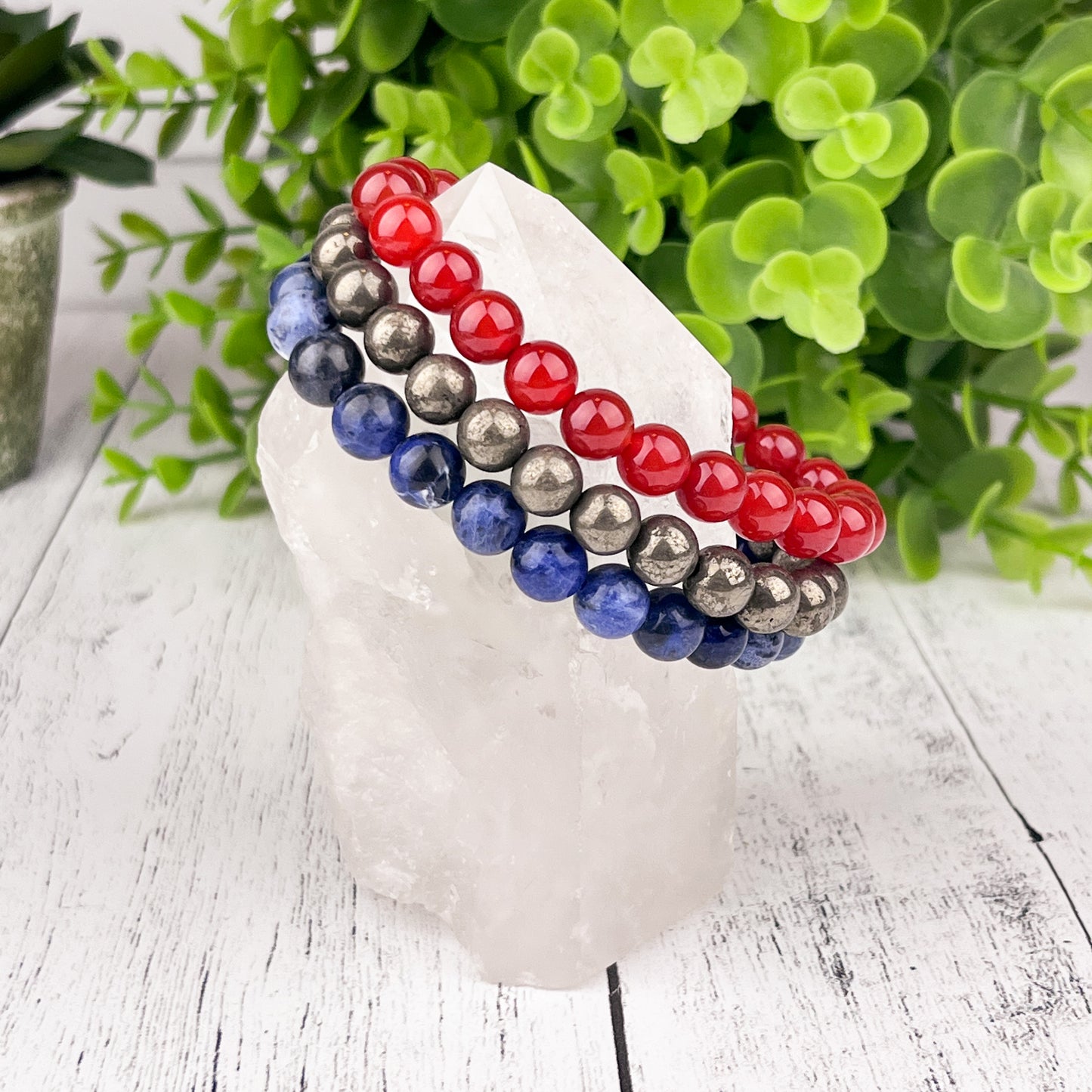 Motivation Stack Bracelet Set 8mm