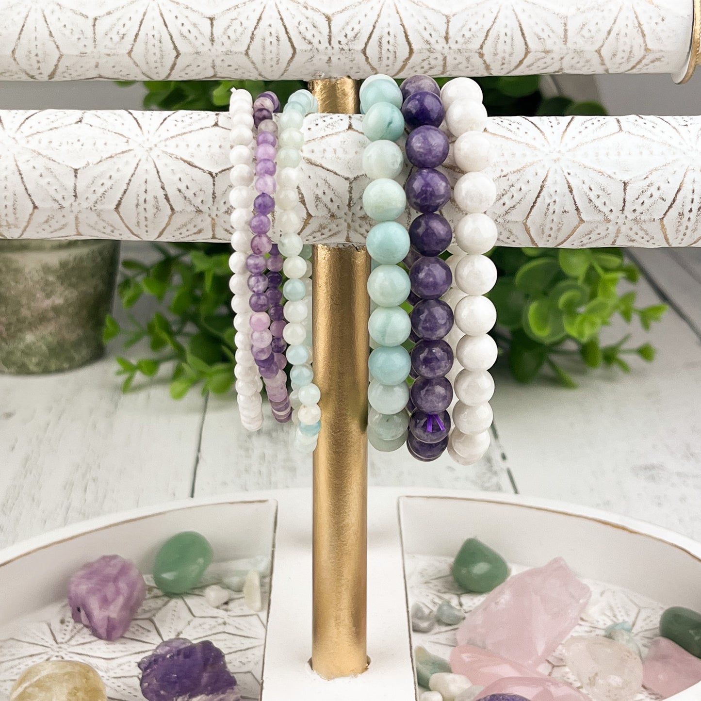Harmony Stack Bracelet Set 4mm