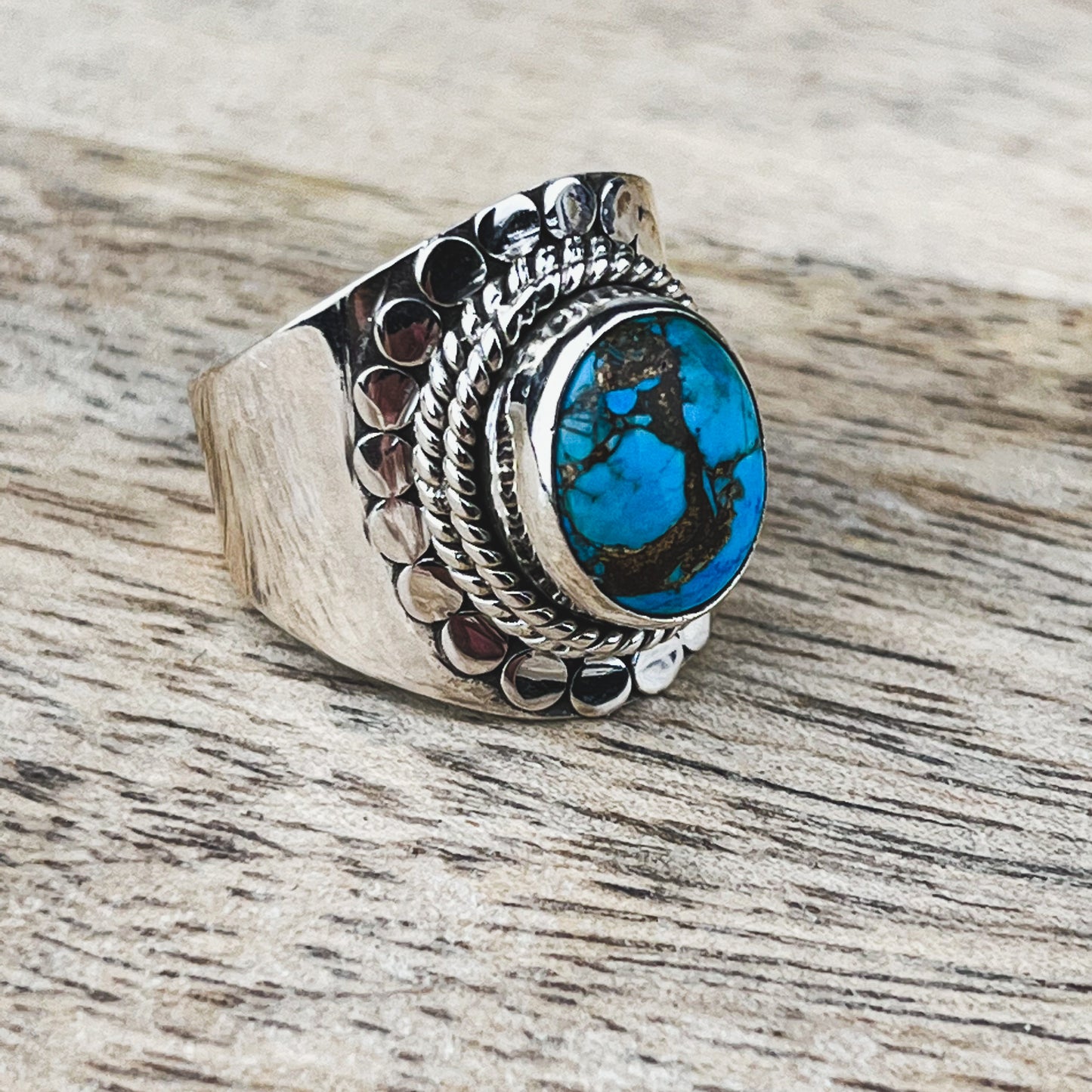 Turquoise Gemstone .925 Sterling Silver Ring