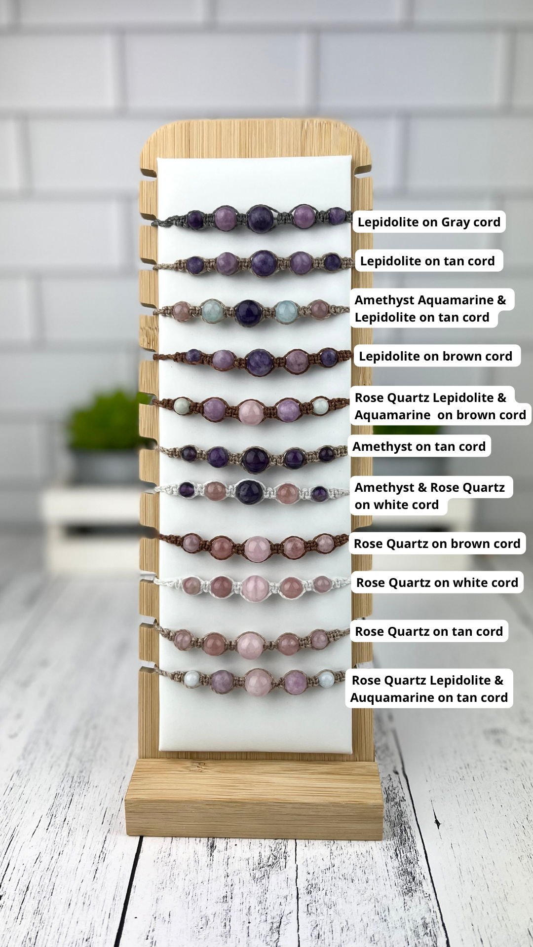 Hand Knotted Bead Bracelet with Aquamarine