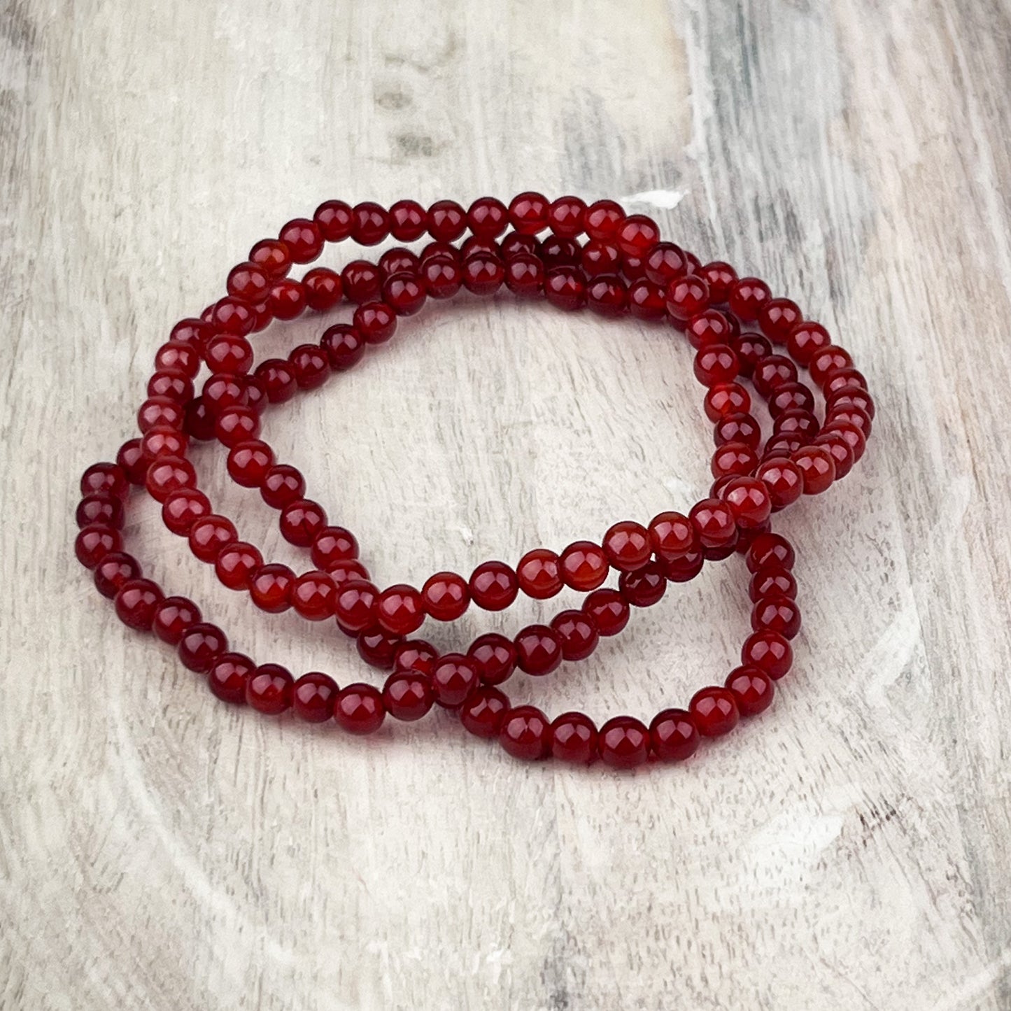Carnelian Gemstone Bracelet 4mm