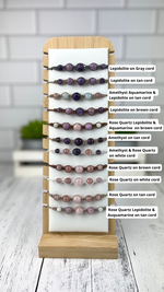 Crystal stacking bracelets