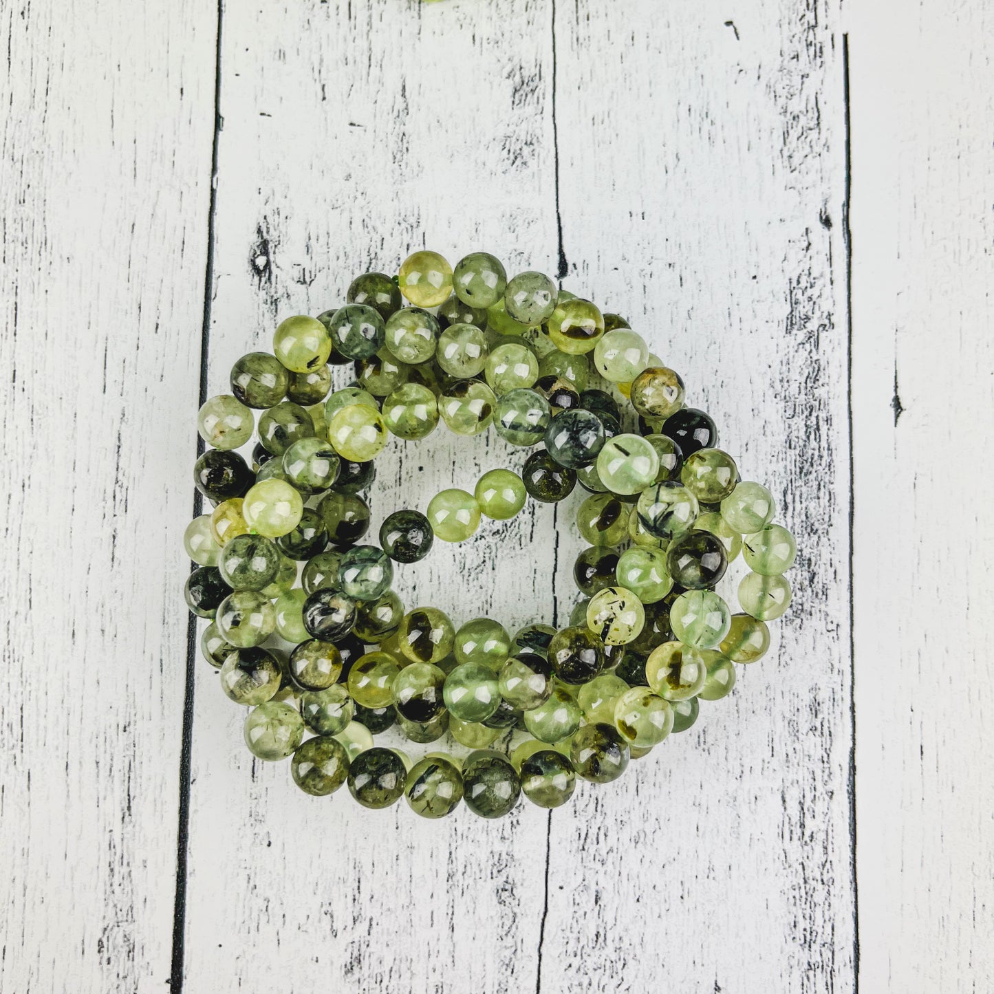Prehnite Gemstone Bracelet 8mm
