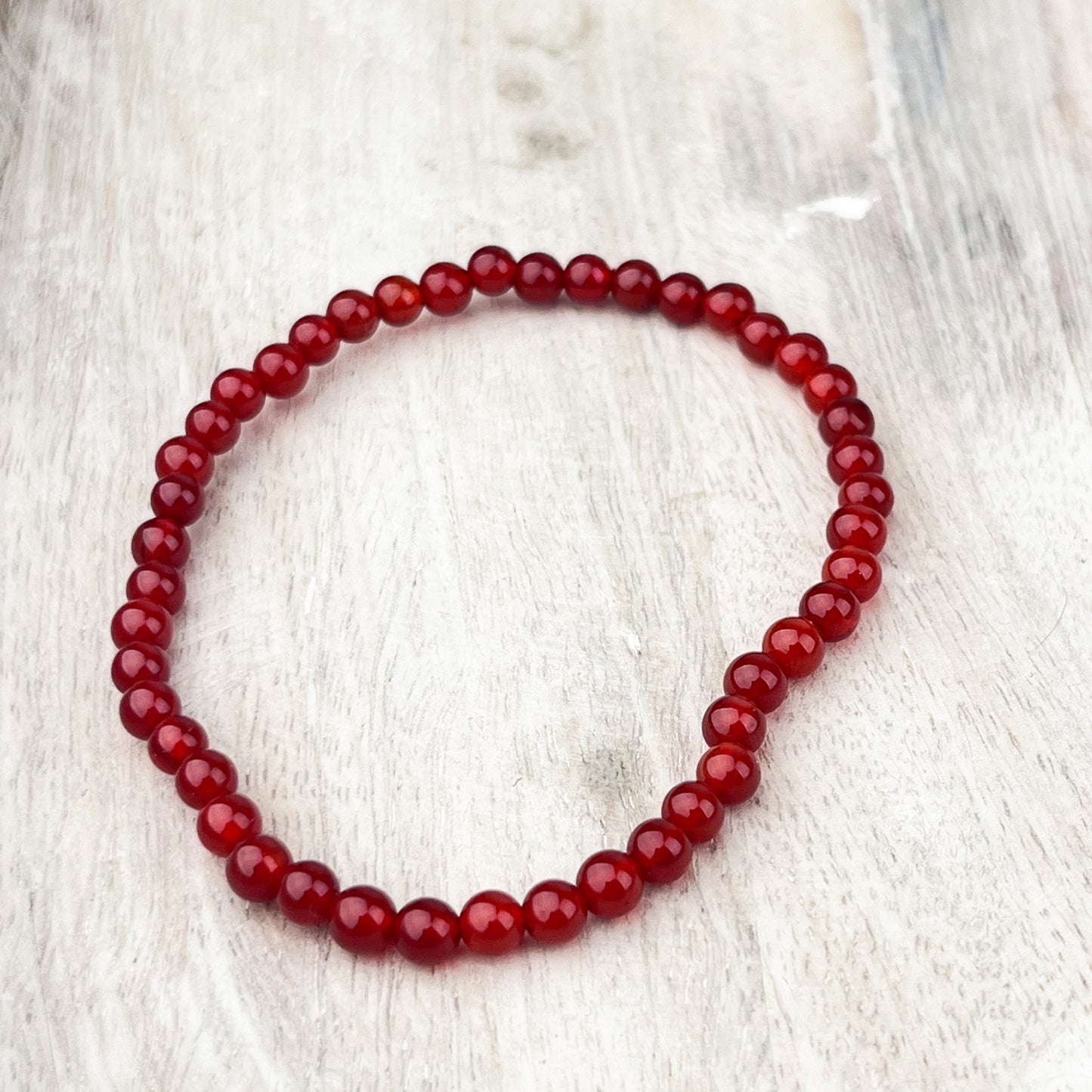 Carnelian Gemstone Bracelet 4mm