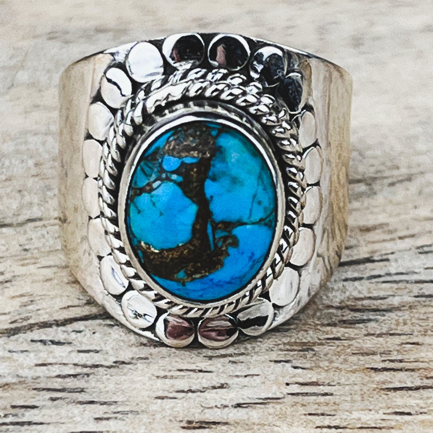 Turquoise Gemstone .925 Sterling Silver Ring