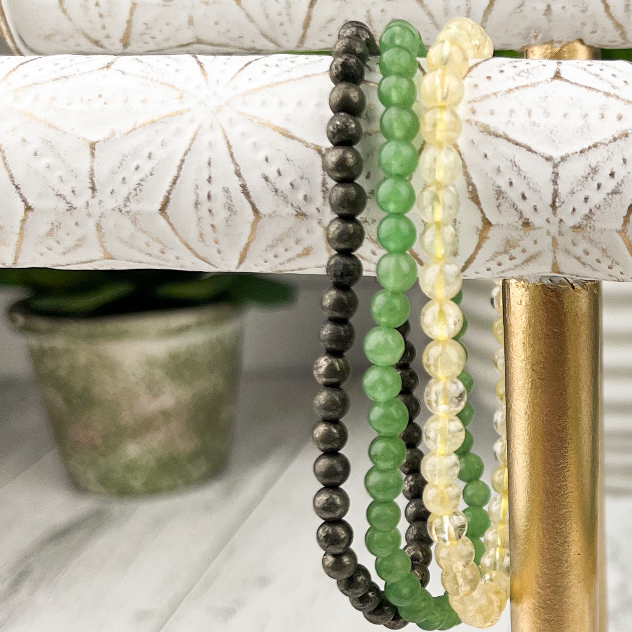 Abundance Beaded Stacking Bracelet Set 4mm