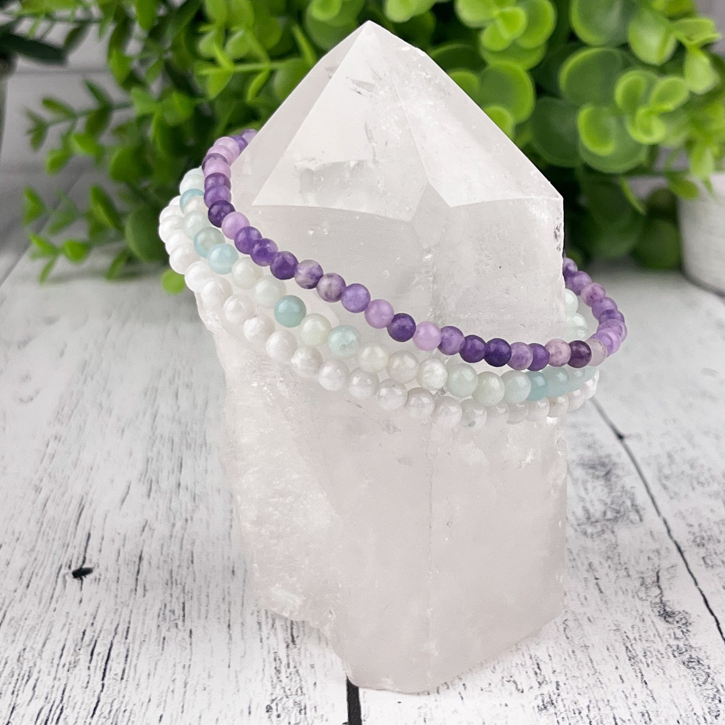 Harmony Stack Bracelet Set 4mm