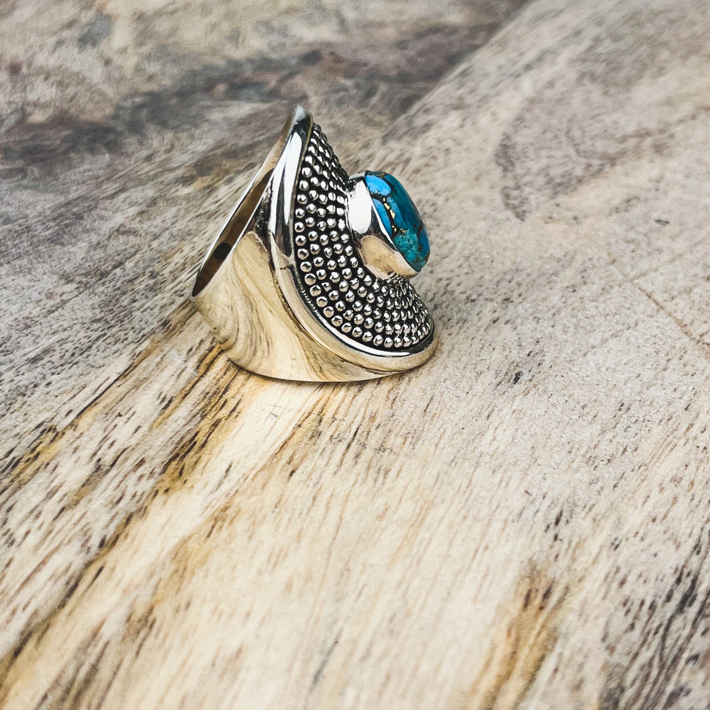 Turquoise Gemstone .925 Sterling Silver Ring