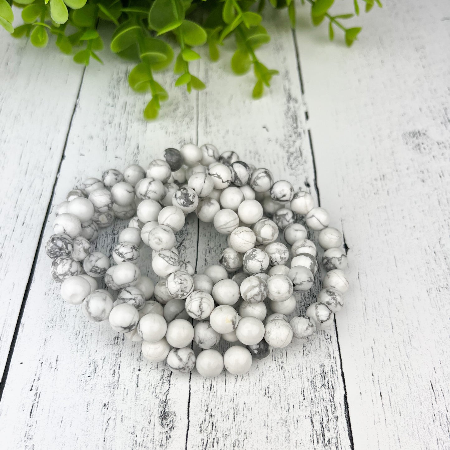 Howlite Gemstone Bracelet 8mm
