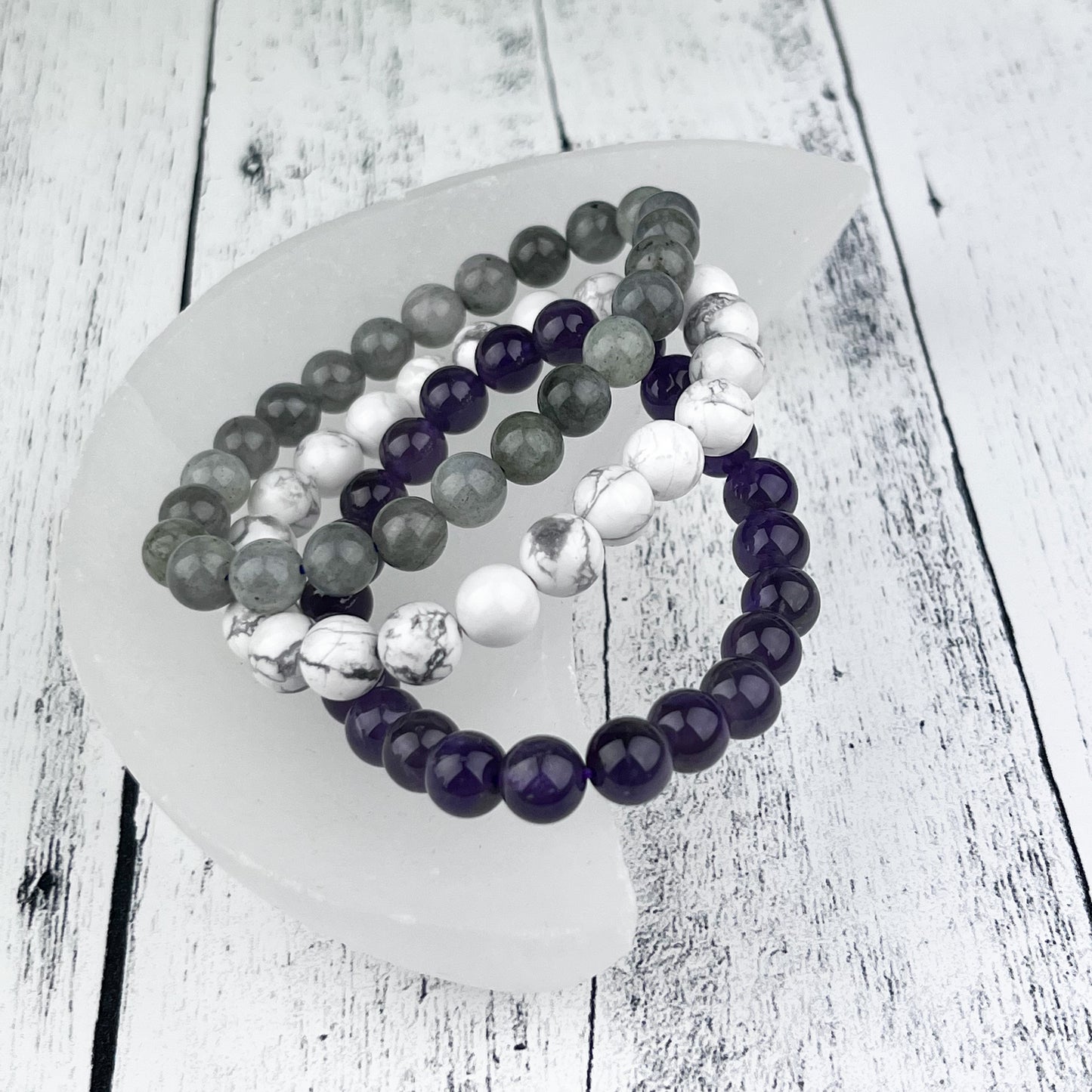 Serenity Stack Bracelet Set 8mm