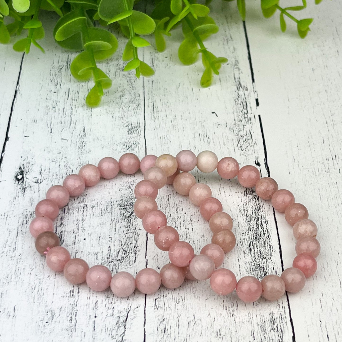 Pink Opal Gemstone Bracelet 8mm