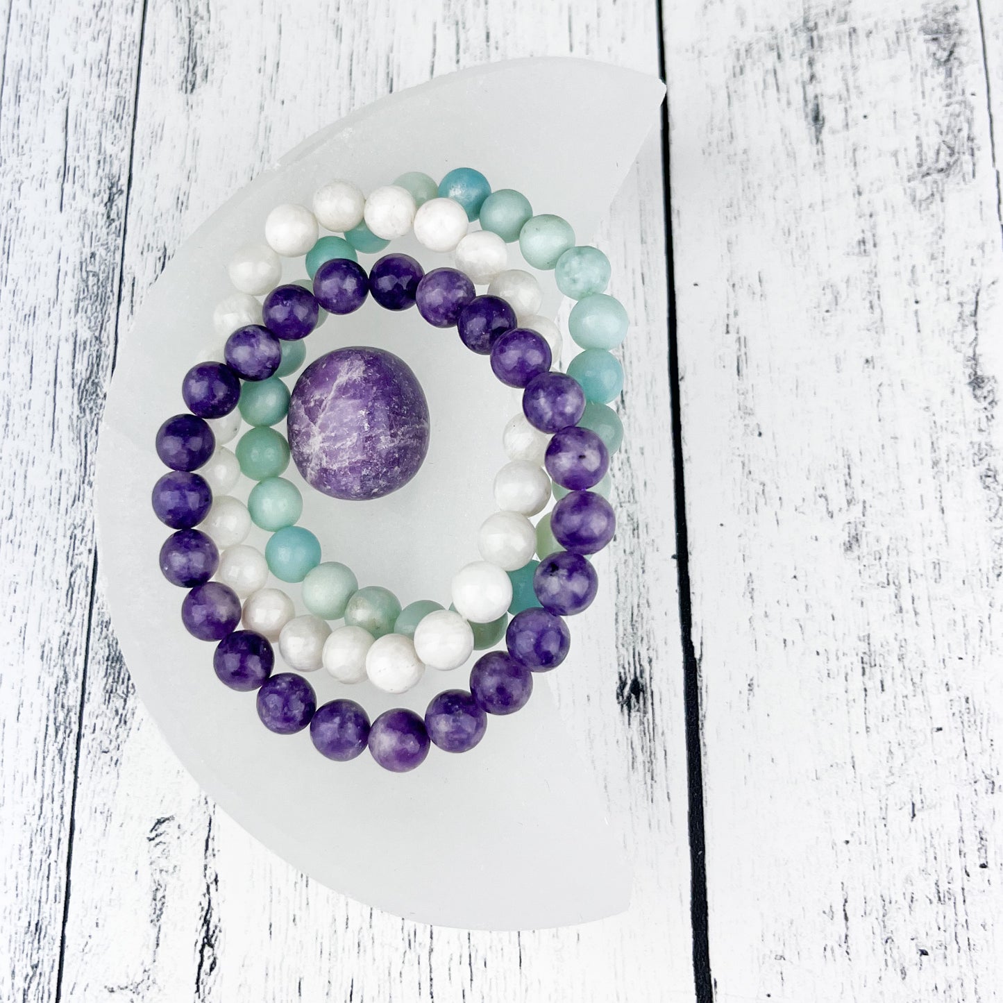 Harmony Stack Bracelet Set 8mm