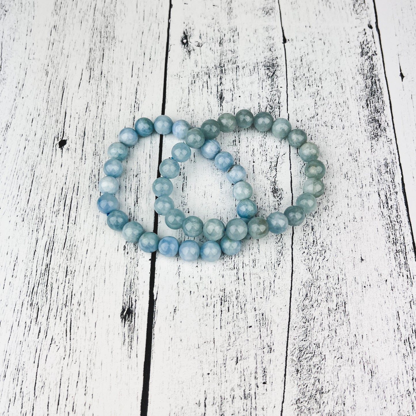 Aquamarine Gemstone Bracelet 8mm