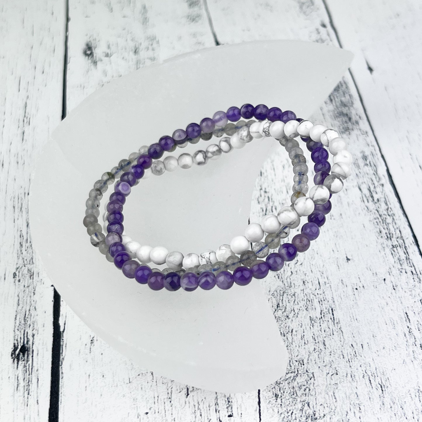 Serenity Stack Bracelet Set 4mm