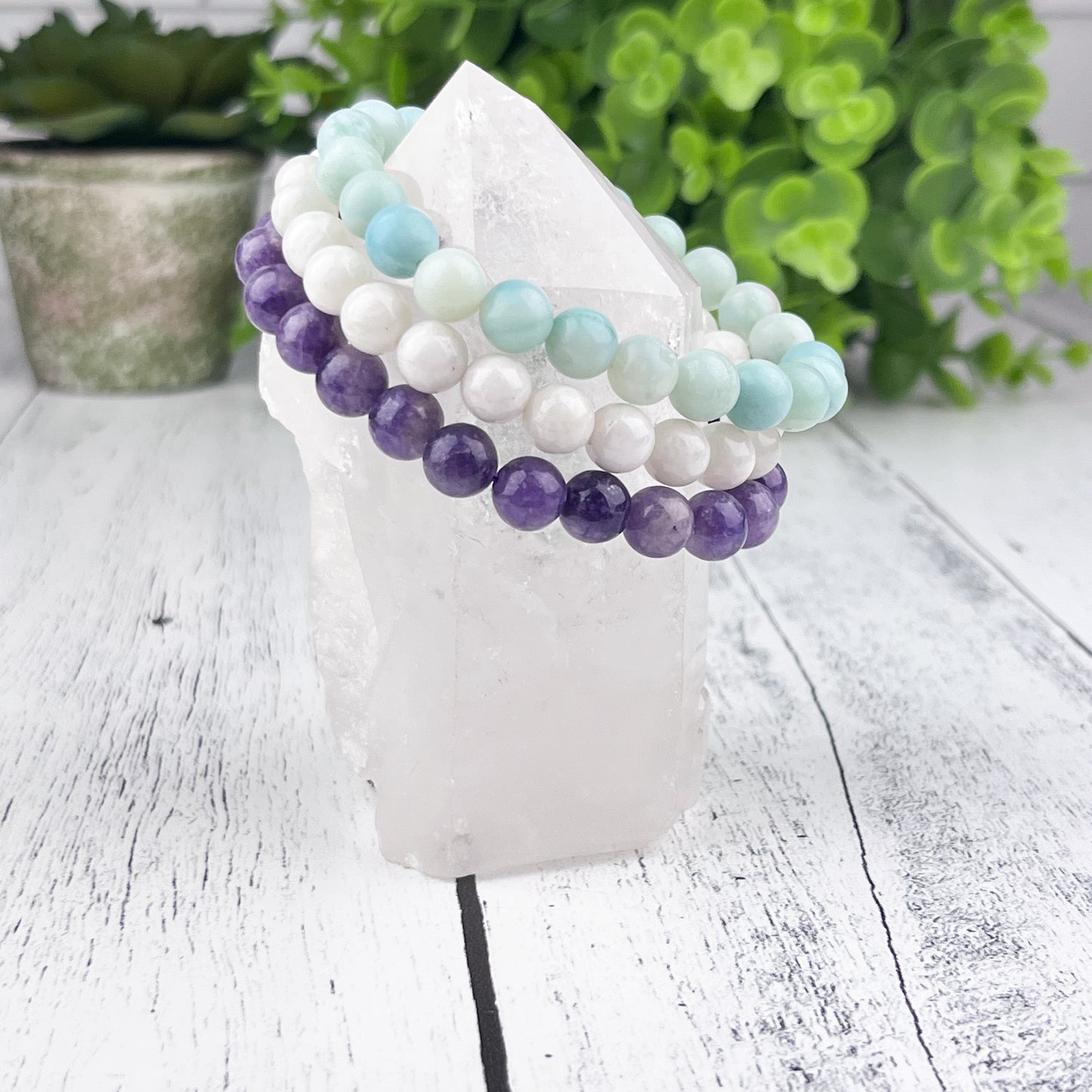 Harmony Stack Bracelet Set 8mm