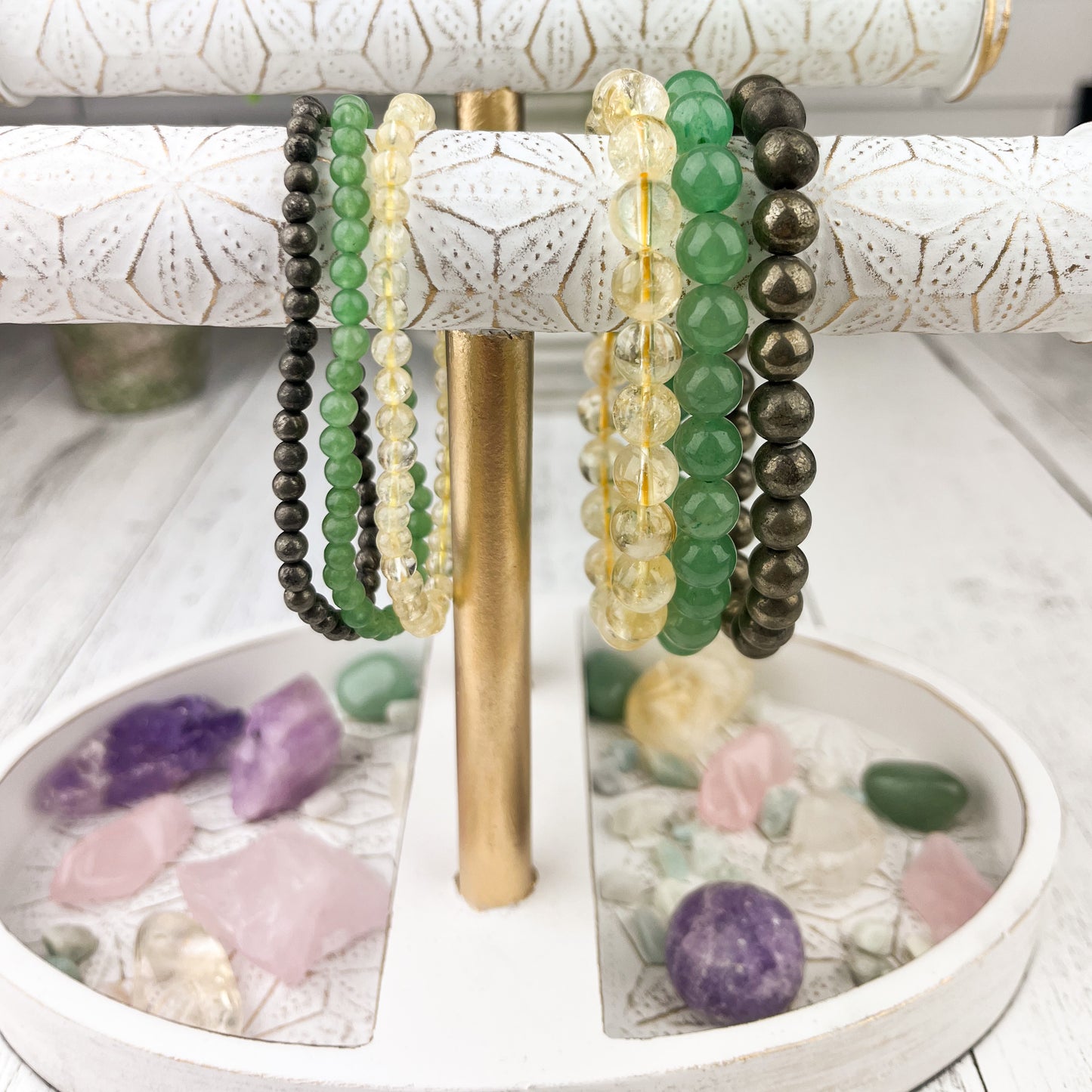 Abundance Beaded Stacking Bracelet Set 4mm