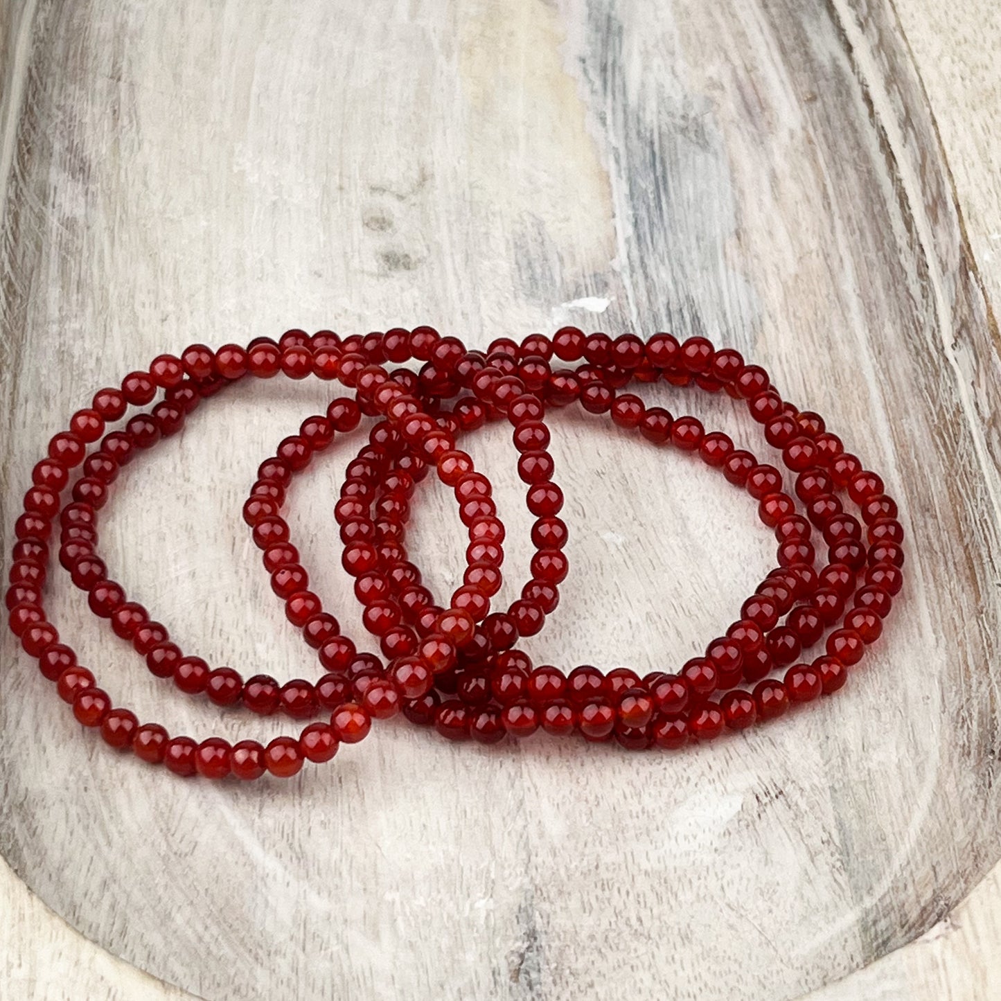 Carnelian Gemstone Bracelet 4mm