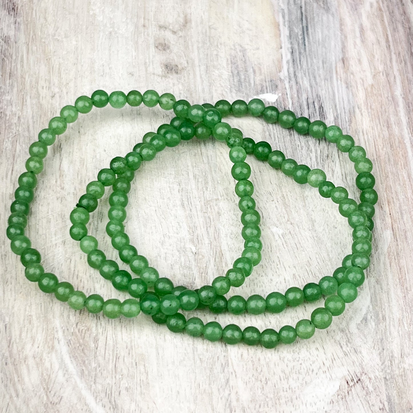 Green Adventurine Gemstone Bracelet 4mm